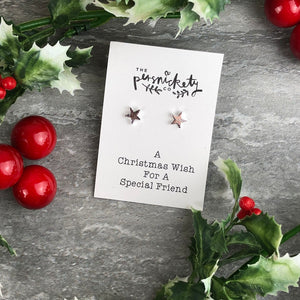 A Christmas Wish For A Special Friend - Star Earrings-6-The Persnickety Co