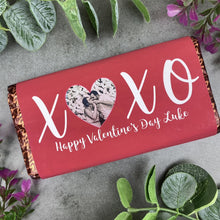Load image into Gallery viewer, Personalised Love Heart Valentines Day Chocolate Bar