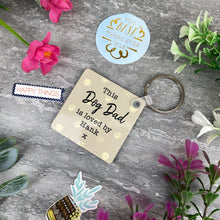 Load image into Gallery viewer, Personalised Dog Dad Keyring