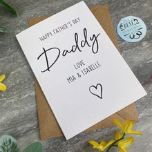 Load image into Gallery viewer, Personalised Happy Father's Day Card