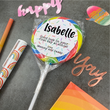 Load image into Gallery viewer, Personalised Good Luck On Your First Day In School Giant Lollipop