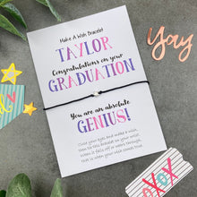 Load image into Gallery viewer, Exam Congratulations - Graduation Star Wish Bracelet