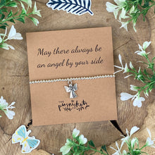 Load image into Gallery viewer, May There Always Be An Angel By Your Side Beaded Bracelet-6-The Persnickety Co