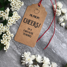 Load image into Gallery viewer, CHEERS! Teacher Wine Tag-3-The Persnickety Co