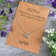 Load image into Gallery viewer, Friend Bee Necklace-8-The Persnickety Co