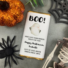 Load image into Gallery viewer, Boo! Have I Got A Halloween Treat For You - Personalised Chocolate Bar