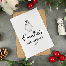 Load image into Gallery viewer, First Christmas Card - Penguin-The Persnickety Co