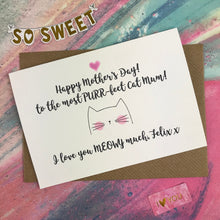 Load image into Gallery viewer, Happy Mother's Day - Cat Mum Card-2-The Persnickety Co
