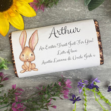 Load image into Gallery viewer, Easter Rabbit Personalised Chocolate Bar