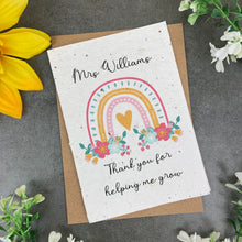 Load image into Gallery viewer, Teacher Rainbow Card - Plantable Seed Card