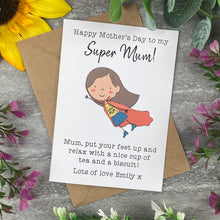 Load image into Gallery viewer, Mother's Day Super Mum Card