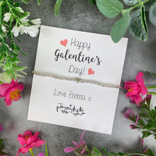 Load image into Gallery viewer, Personalised Galentine's Day Beaded Bracelet