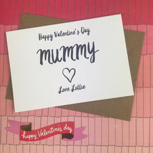 Load image into Gallery viewer, Happy Valentine's Day Mummy Card-The Persnickety Co