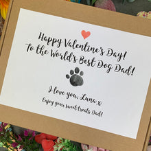 Load image into Gallery viewer, Personalised Pawfect Dog Dad Valentines Sweet Box-The Persnickety Co
