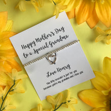 Load image into Gallery viewer, Happy Mothers Day To A Special Grandma - Personalised Beaded Bracelet-The Persnickety Co