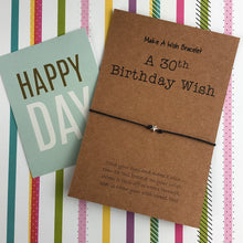 Load image into Gallery viewer, A 30th Birthday Wish -Star-The Persnickety Co
