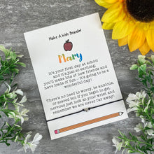 Load image into Gallery viewer, First Day At School Wish Bracelet-2-The Persnickety Co