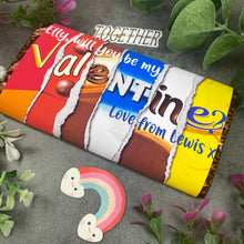 Load image into Gallery viewer, Personalised Will You Be My Valentine Chocolate Bar