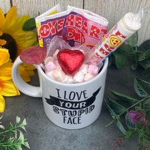 Load image into Gallery viewer, I Love Your Stupid Face Valentine's Mug