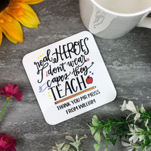 Load image into Gallery viewer, Personalised Teacher Coaster