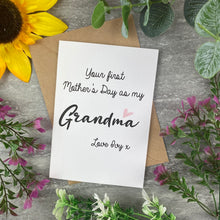 Load image into Gallery viewer, First Mother's Day Personalised Grandma Card