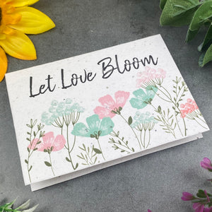 Let Love Bloom Plantable Seed Card