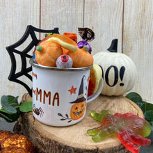 Load image into Gallery viewer, Personalised Halloween Enamel Mug