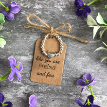 Load image into Gallery viewer, Friends Like You Are Precious & Few Stretch Ring-5-The Persnickety Co