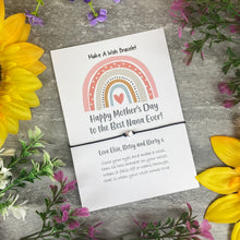 Load image into Gallery viewer, Happy Mother's Day To The Best Nana Ever Wish Bracelet