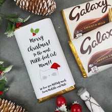 Load image into Gallery viewer, Merry Christmas Purrfect Cat Mum - Christmas Chocolate Bar-The Persnickety Co