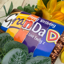 Load image into Gallery viewer, Personalised Grandad Birthday Chocolate Bar