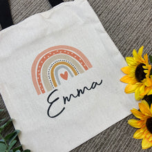 Load image into Gallery viewer, Personalised Rainbow Tote Bag