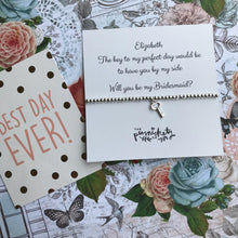Load image into Gallery viewer, Bridesmaid Beaded Charm Bracelet