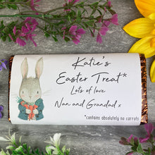 Load image into Gallery viewer, Easter Rabbit Personalised Chocolate Bar