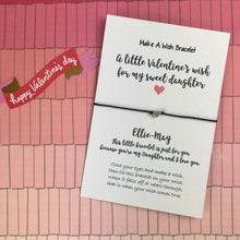 Load image into Gallery viewer, A Little Valentine's Wish Bracelet For My Sweet Daughter-5-The Persnickety Co