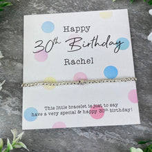 Load image into Gallery viewer, Happy 30th Birthday Beaded Bracelet-6-The Persnickety Co