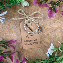Load image into Gallery viewer, Bridesmaid Beaded Ring With Big Initial-6-The Persnickety Co