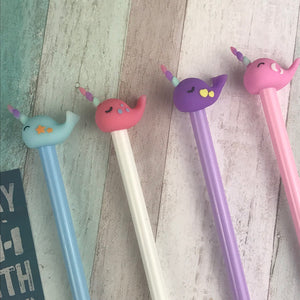 Cute Narwhal Gel Pen-3-The Persnickety Co