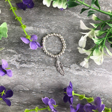 Load image into Gallery viewer, Feather Stretch Ring-5-The Persnickety Co