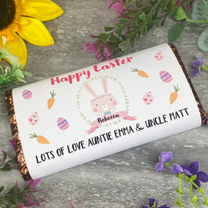 Personalised Happy Easter Chocolate Bar