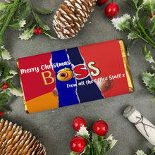 Load image into Gallery viewer, Merry Christmas Boss Novelty Personalised Chocolate Bar