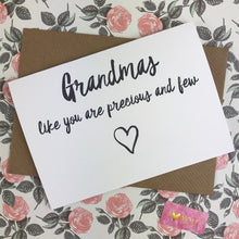 Load image into Gallery viewer, Mother's Day Card Grandmas Like You Are Precious And Few-5-The Persnickety Co