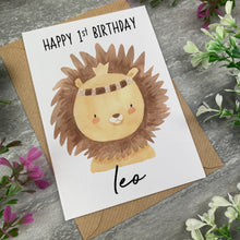 Load image into Gallery viewer, Boho Lion Birthday Card