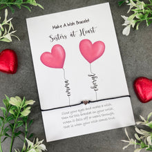 Load image into Gallery viewer, Sisters At Heart Wish Bracelet-The Persnickety Co