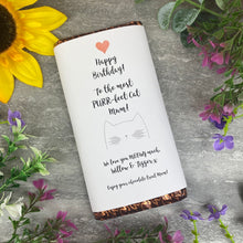 Load image into Gallery viewer, Purrfect Cat Mum Birthday Chocolate Bar