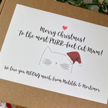 Load image into Gallery viewer, Personalised Happy Christmas Cat Mum/Dad - Sweet Box