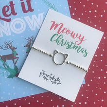 Load image into Gallery viewer, Meowy Christmas Beaded Bracelet-7-The Persnickety Co