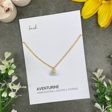 Load image into Gallery viewer, Dainty Crystal Necklace - Aventurine
