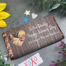 Load image into Gallery viewer, Happy Father's Day Personalised Photo Chocolate Bar