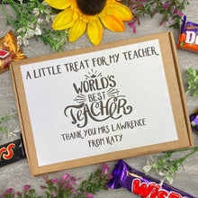 Load image into Gallery viewer, World's Best Teacher - Chocolate Box-6-The Persnickety Co